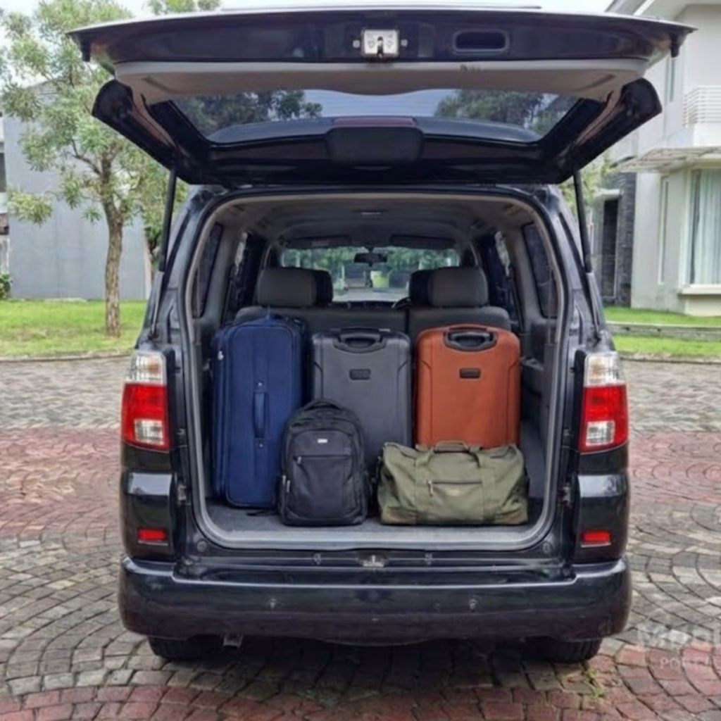 Luggage room APV car for Airport Transfer CGK Service - Ridwan Guide Bogor