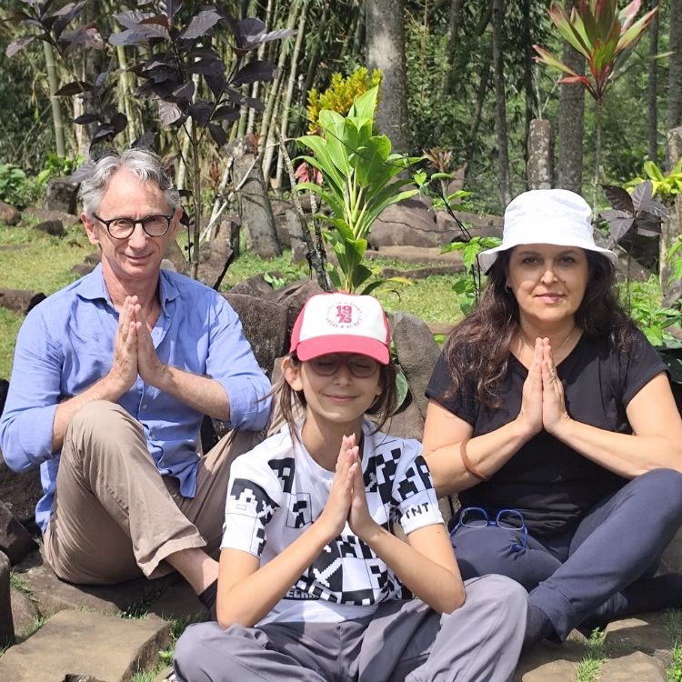 Ancient Stone Terrace Visitor