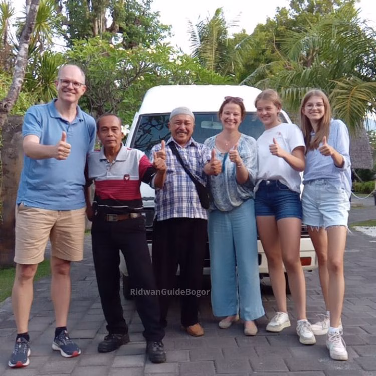 Happy traveler on Java Overland Tour with Ridwan Guide