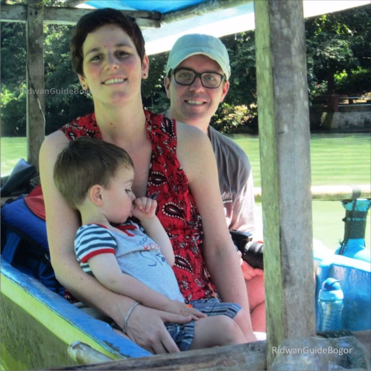 Tourist group enjoying Java Overland Tour