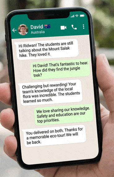 WhatsApp Testimonial from David, Australia