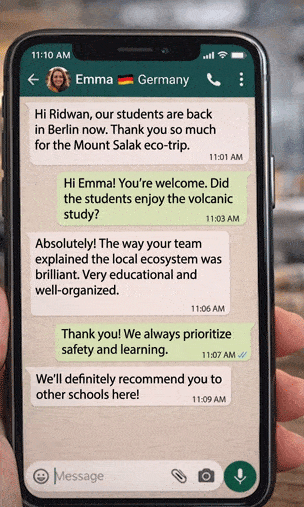 WhatsApp Testimonial from Emma, Germany