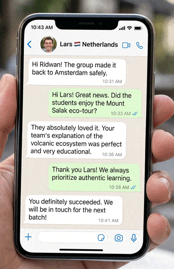 WhatsApp Testimonial from Lars, Netherlands